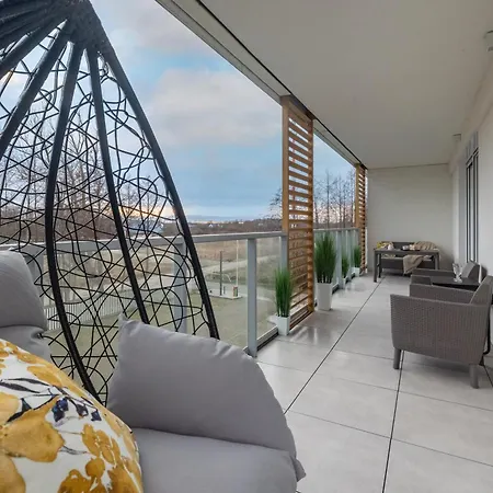 Coast With Large, Furnished Balcony In By Renters * Gąski