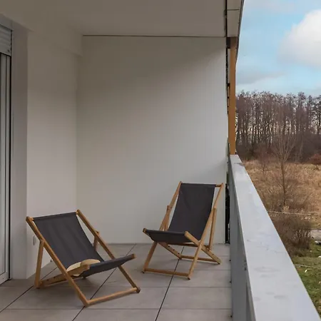 Apartment Coast With Large, Furnished Balcony In By Renters Gaski (Koszalin)