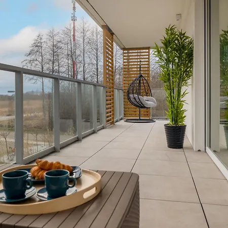 Coast With Large, Furnished Balcony In By Renters * Gąski